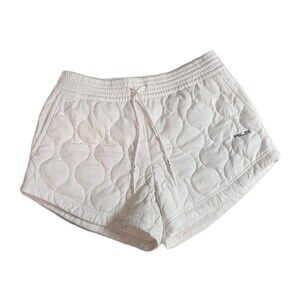 RLX Ralph Lauren Women's White Quilted Performance Shorts - Size L -